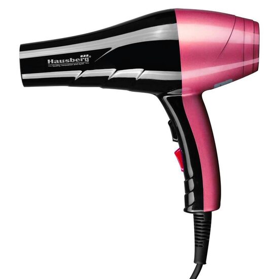Hausberg HB-26RS Haartrockner, Leistung 2000 W, 2 Geschwindigkeiten, Schwarz-Pink
