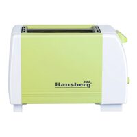 HAUSBERG HB-150VR Toaster, 750 W, 2-Scheiben-Kapazität, 7 Temperatureinstellungen, automatische Abschaltung, Grün
