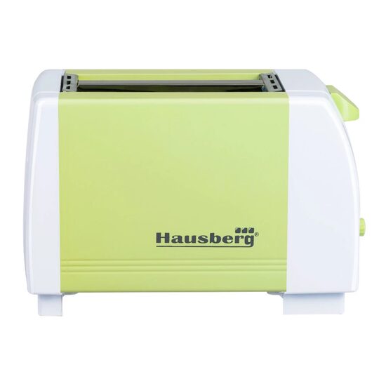 HAUSBERG HB-150VR Toaster, 750 W, 2-Scheiben-Kapazität, 7 Temperatureinstellungen, automatische Abschaltung, Grün