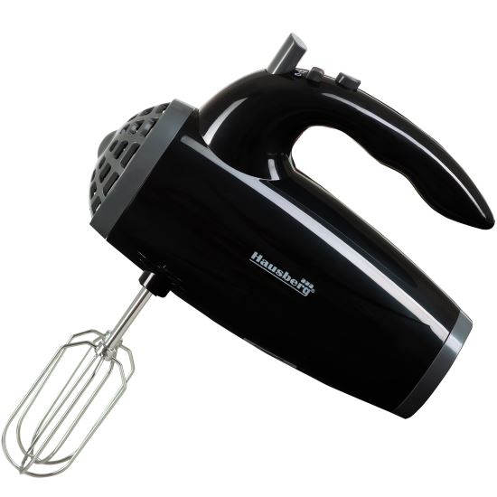 Mikser ręczny Hausberg HB-4119NG, 5 prędkości, moc 300W, silnik miedziany, czarny