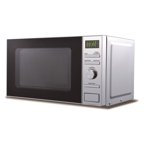 Mikrowelle Hausberg HB-8004, 1200W, 6 Leistungsstufen, 20L, digitale Steuerung, Silber