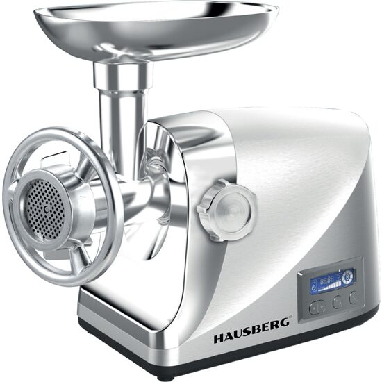 Rozdrabniacz Hausberg HB-3455, 3500W, 2Kg/min, Popychacz warzyw, Obudowa aluminiowa, Silnik miedziany