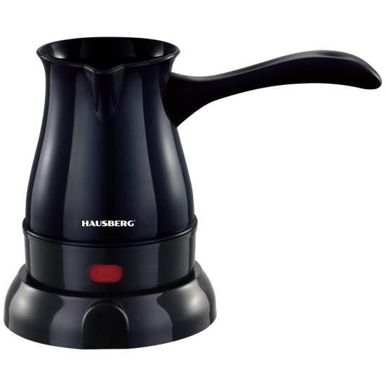 Hausberg HB-3810NG Wasserkocher, Leistung 600W, Fassungsvermögen 500 ml, Schwarz