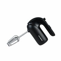 HAUSBERG HB-4215NG Handmixer, 250W, 5 Geschwindigkeiten, Geräuschpegel 85 dB, Zubehör inklusive, Schwarz