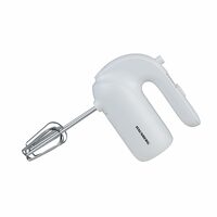 HAUSBERG HB-4215AB Handmixer, 250W, 5 Geschwindigkeiten, Geräuschpegel 85 dB, Zubehör inklusive, Weiß