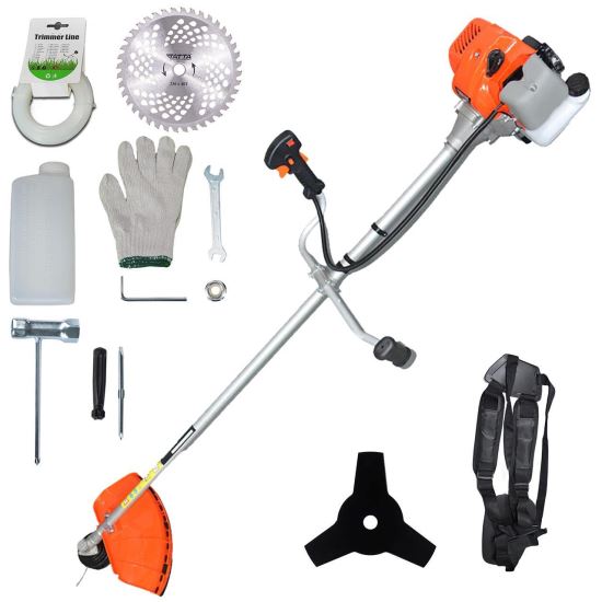 Motorsense Tatta TM-452, 3,4 PS, Motordrehzahl unter Last 9000 U/min, Leerlaufdrehzahl 3000 U/min, Tank 1200 ml, 1500 mm, 7 Teile enthalten